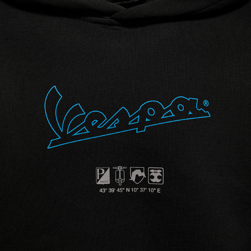 Vespa Dec Black Hoodie